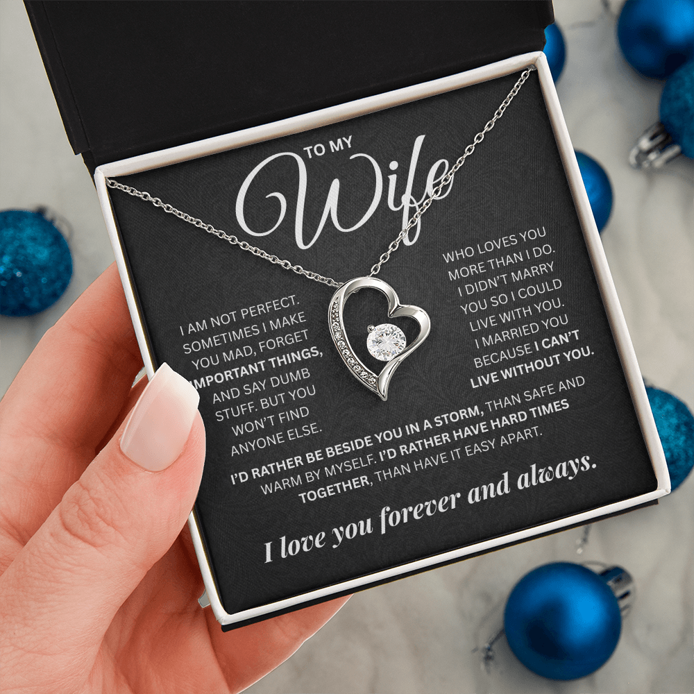To My Wife | Forever and Always | Forever Love Necklace