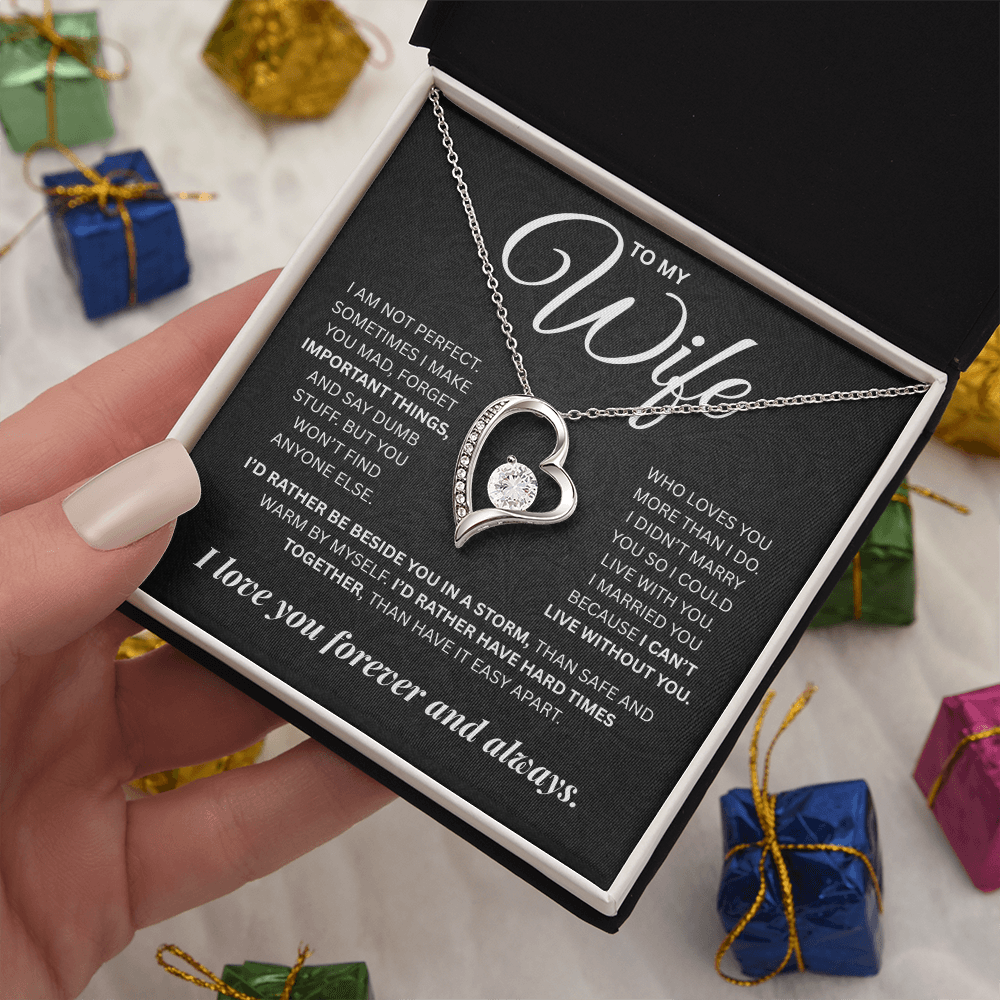 To My Wife | Forever and Always | Forever Love Necklace