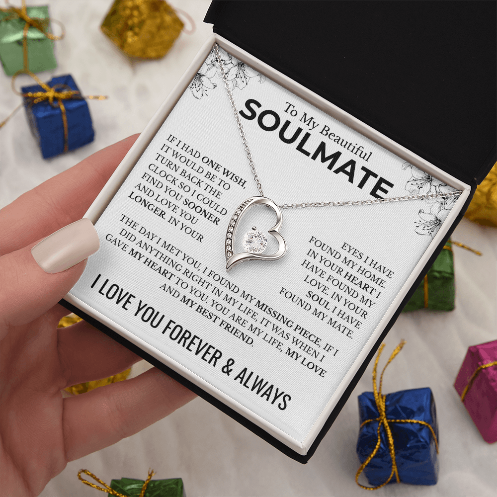 To My Soulmate | One Wish | Forever Love Necklace