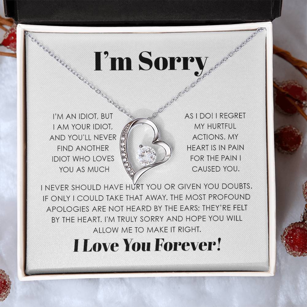 I'M SORRY FOREVER LOVE NECKLACE