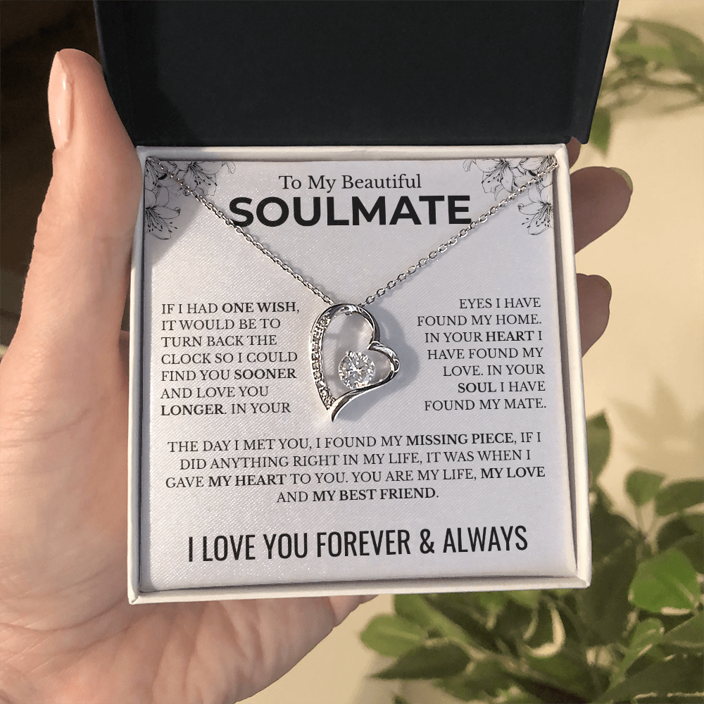 To My Soulmate | One Wish | Forever Love Necklace