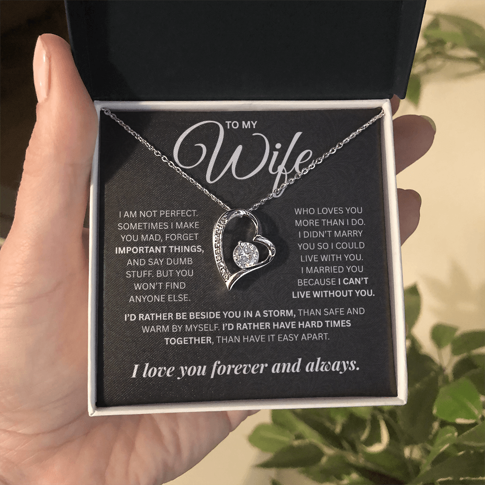 To My Wife | Forever and Always | Forever Love Necklace