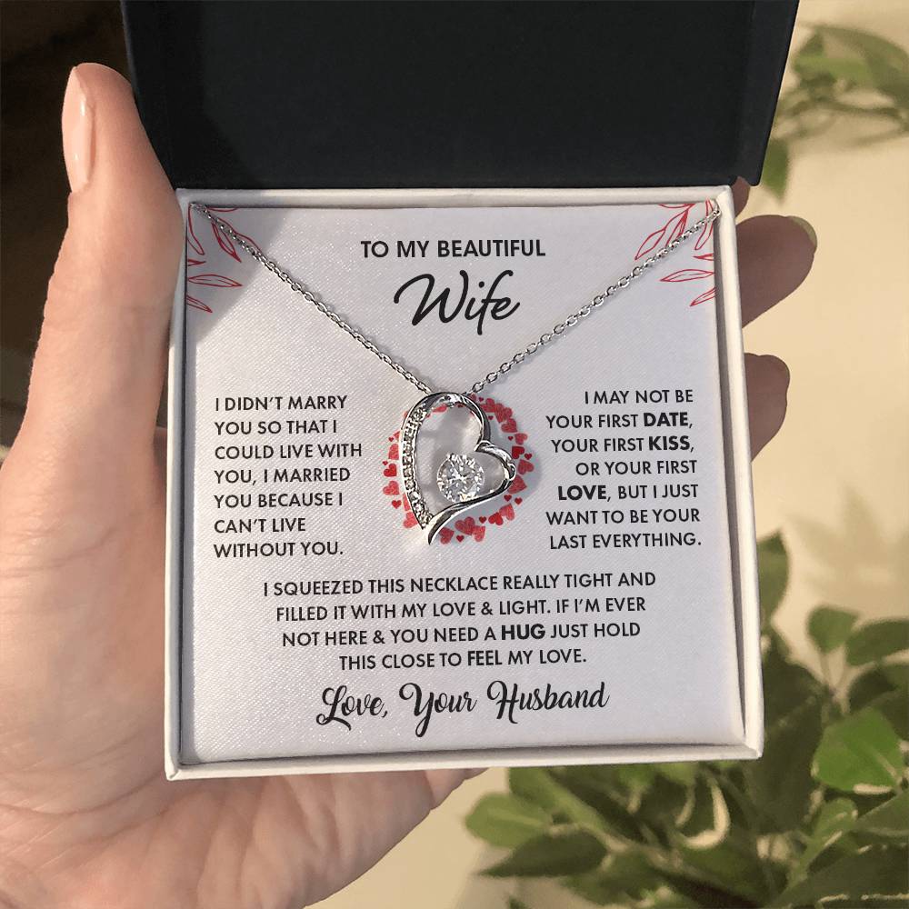 To My Beautiful Wife | Feel My Love (Forever Love Necklace)