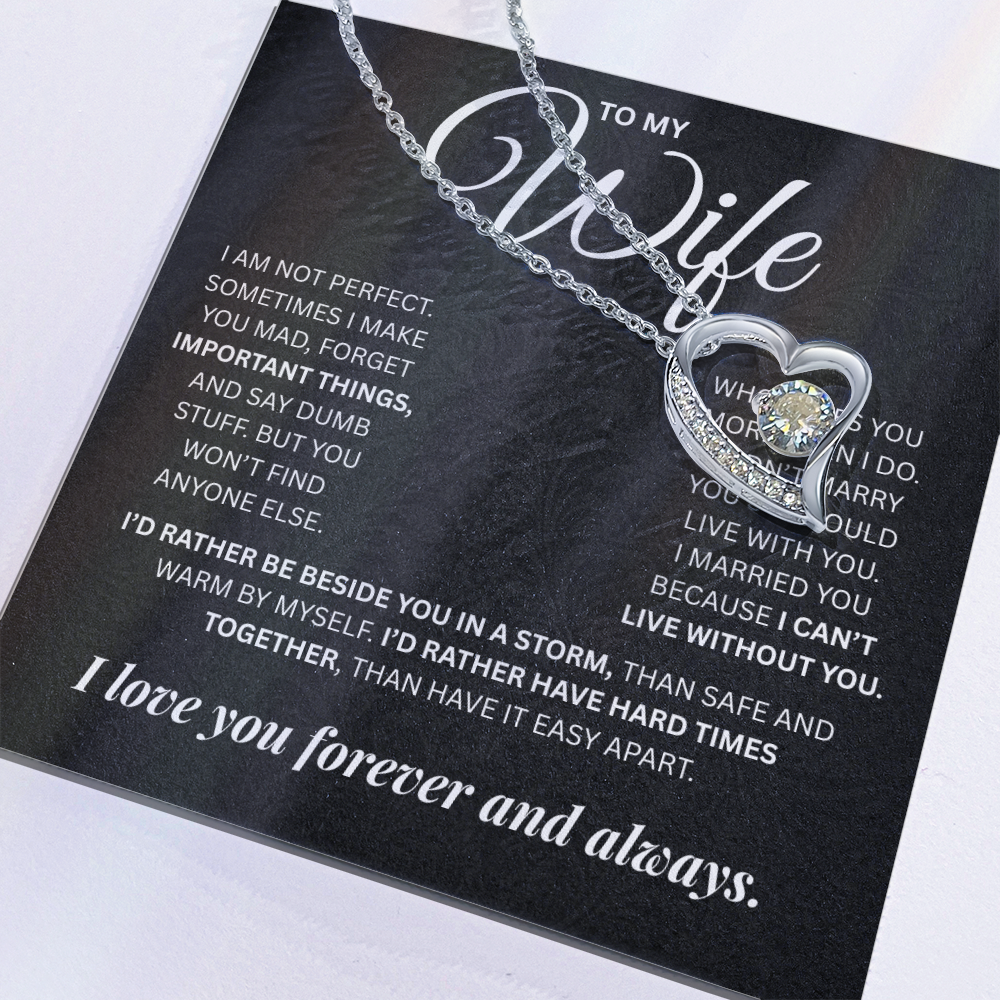 To My Wife | Forever and Always | Forever Love Necklace