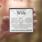 To My Beautiful Wife | Love Of My Life | Forever Love Necklace