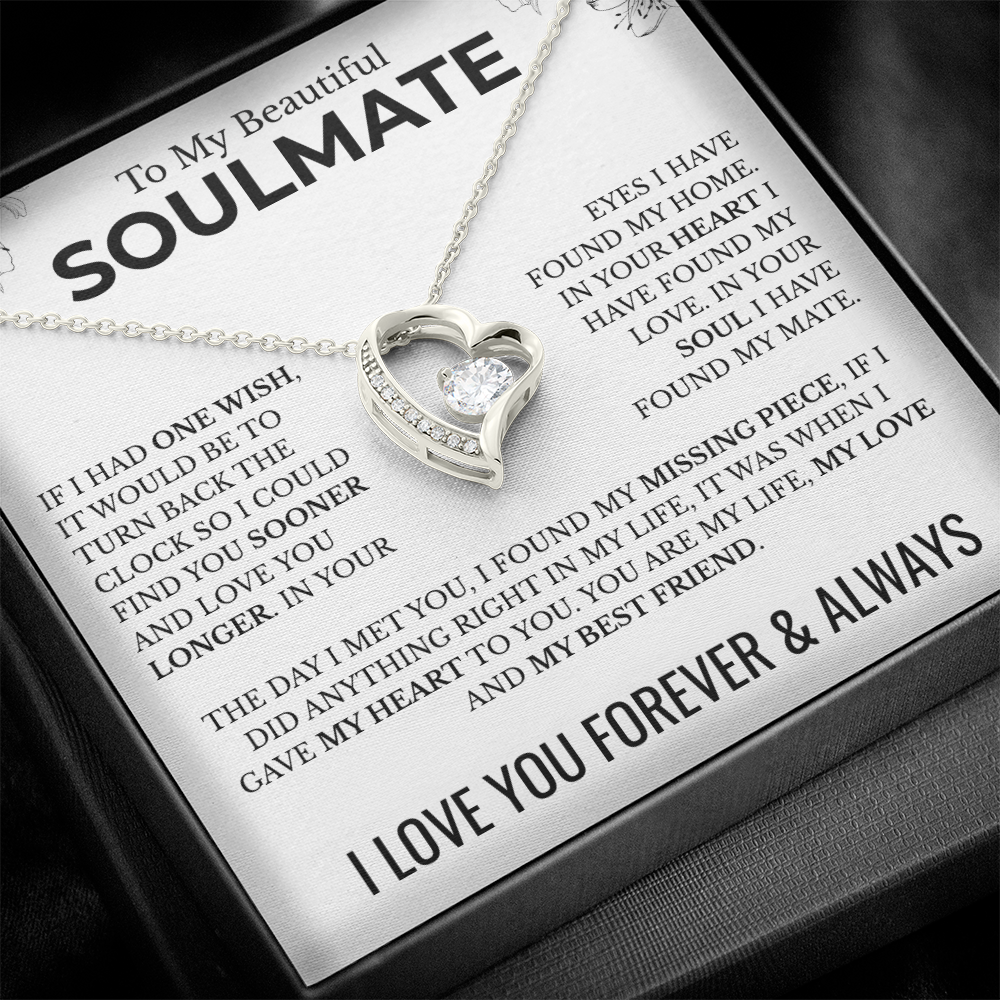 To My Soulmate | One Wish | Forever Love Necklace