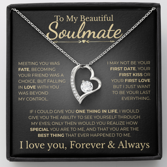 To My Beautiful Soulmate | Meeting You | Forever Love Necklace