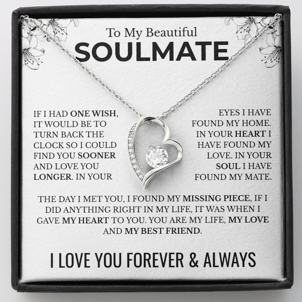 To My Soulmate | One Wish | Forever Love Necklace