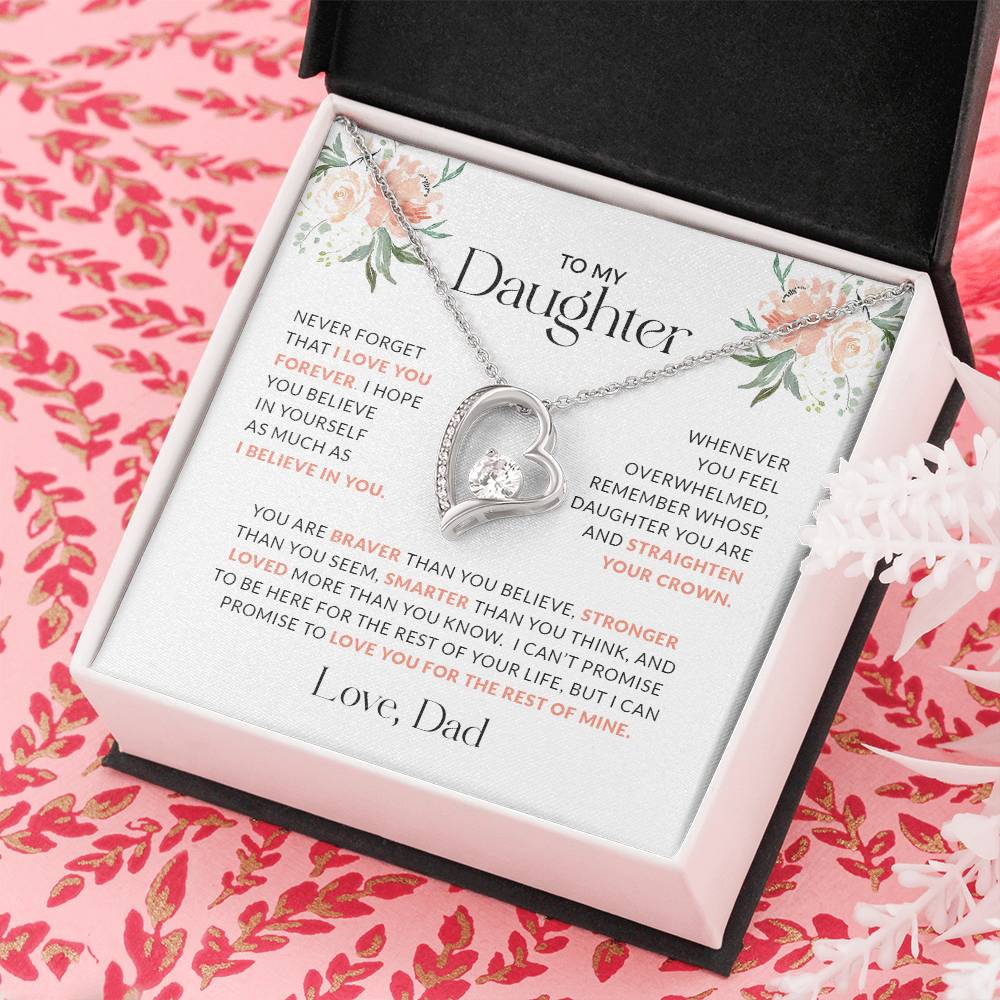 To My Daughter | You Are Braver (Forever Love Necklace)