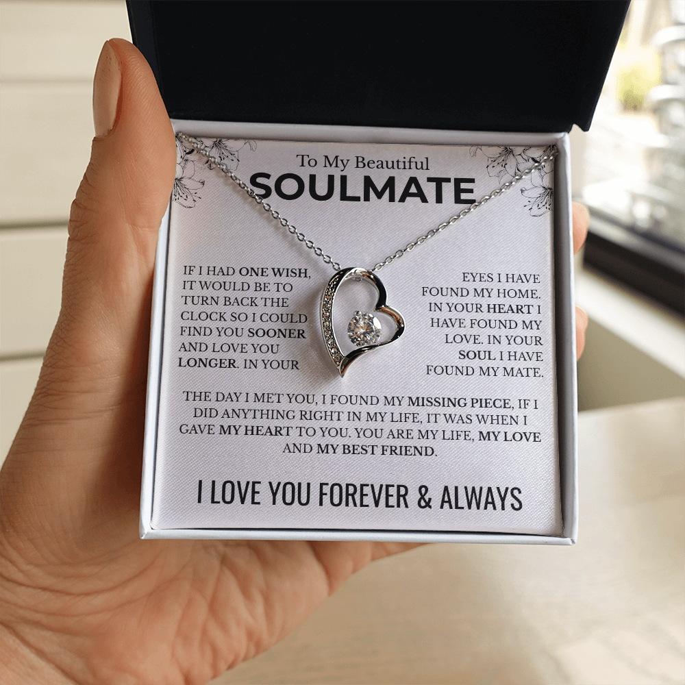To My Soulmate | One Wish | Forever Love Necklace
