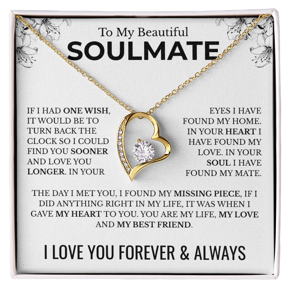 To My Soulmate | One Wish | Forever Love Necklace