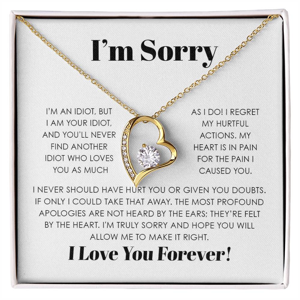 I'M SORRY FOREVER LOVE NECKLACE