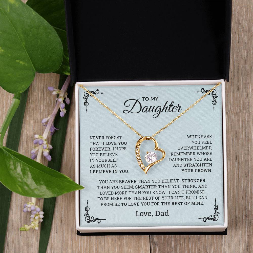 To My Daughter | Never Forget (Forever Love Necklace)