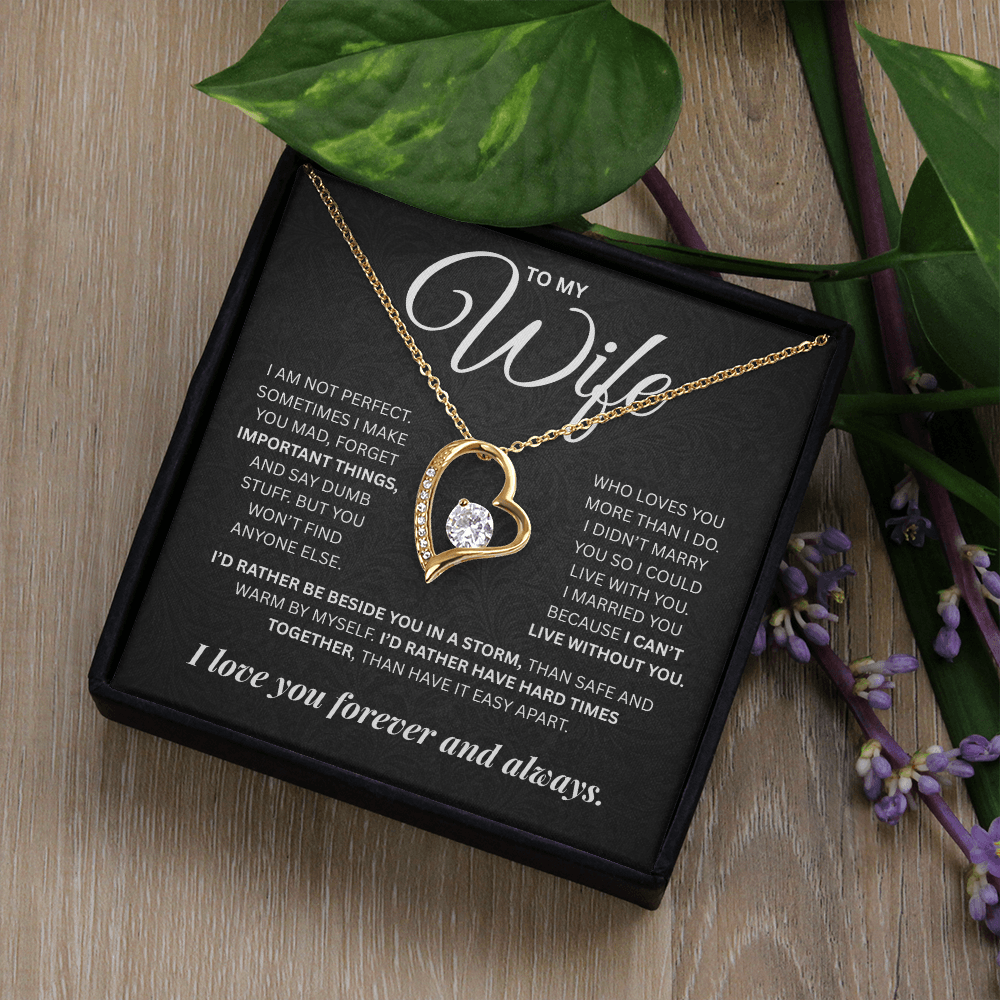 To My Wife | Forever and Always | Forever Love Necklace