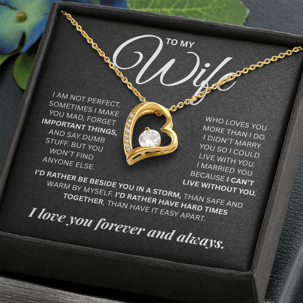 To My Wife | Forever and Always | Forever Love Necklace