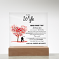 To My Wife - Find You Sooner - Acrylic Plaque