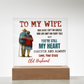 To My Wife Acrylic Plaque – A Beautiful Reminder That You're My Forever