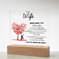 To My Wife - Find You Sooner - Acrylic Plaque