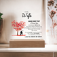 To My Wife - Find You Sooner - Acrylic Plaque
