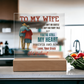 To My Wife Acrylic Plaque – A Beautiful Reminder That You're My Forever