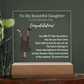 To My Daughter - Graduation Gift - Acrylic Plaque