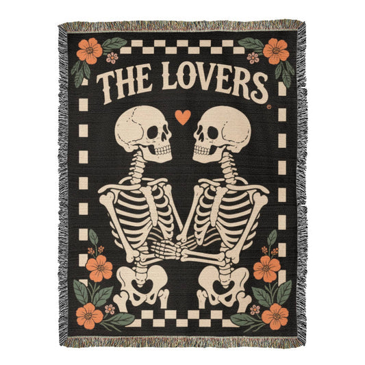 The Lovers Woven Blanket - Gift For Wife
