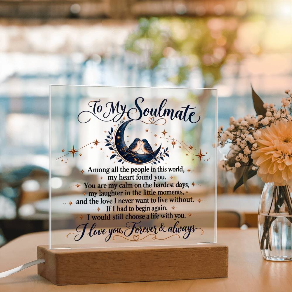 Acrylic Square Plaque – Soulmate Plaque