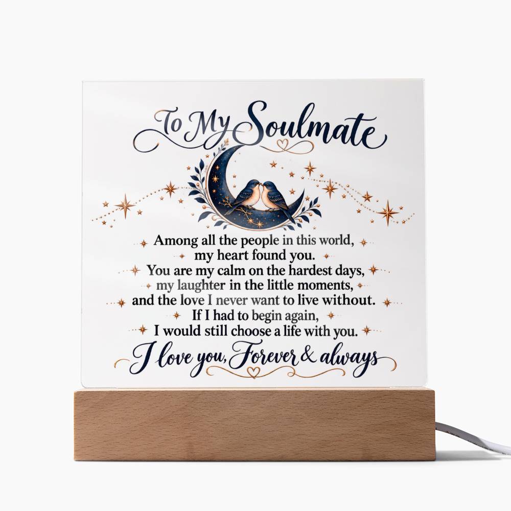 Acrylic Square Plaque – Soulmate Plaque