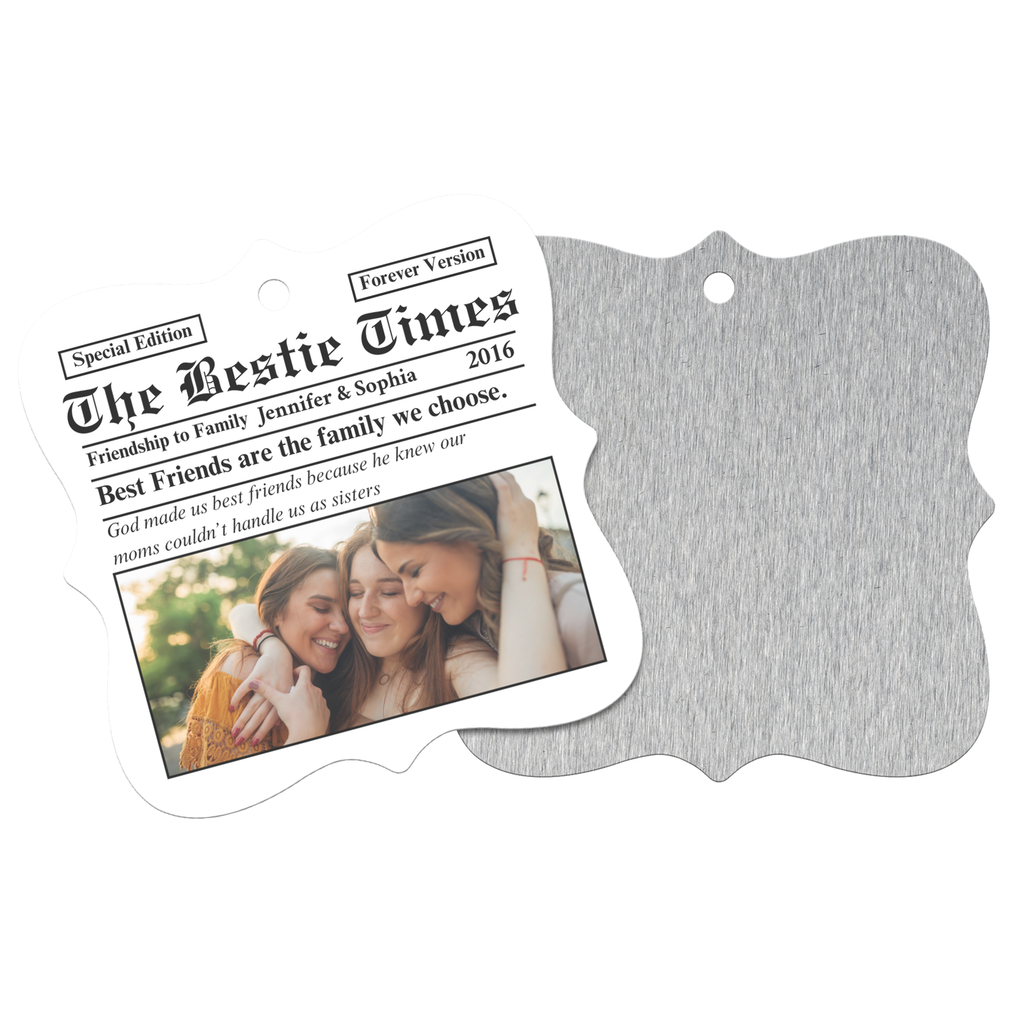 The Bestie Times | Friendship to Family | Personalized Christmas Ornaments