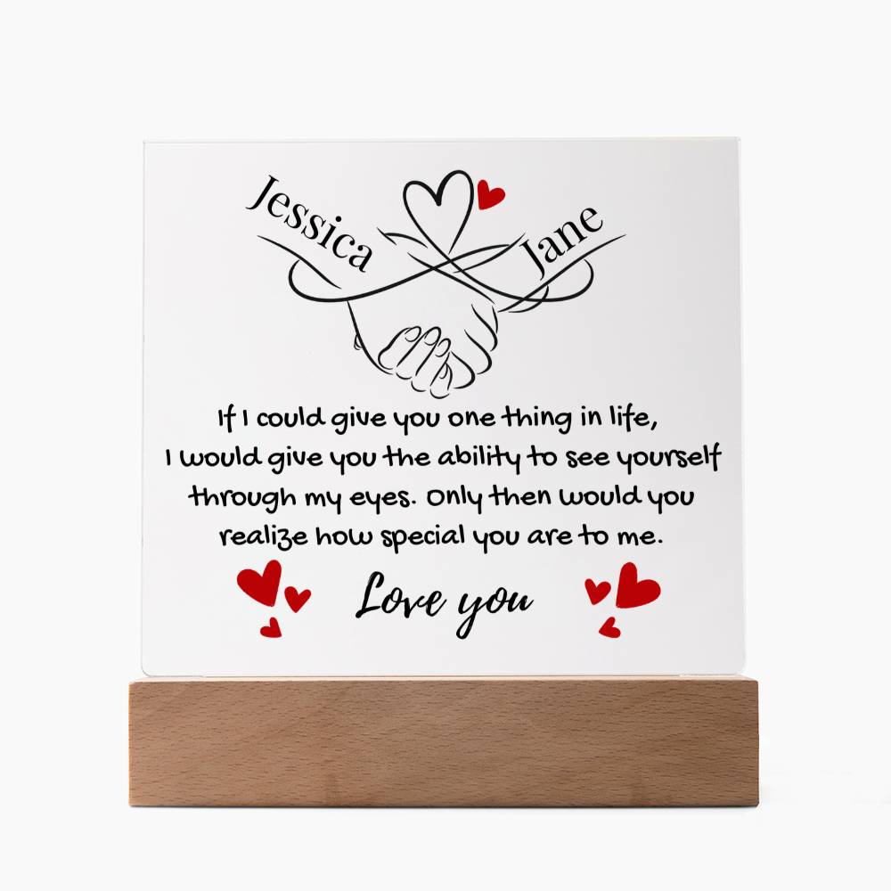 Acrylic Square Plaque