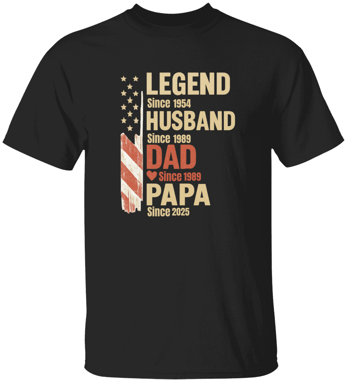 Personalized Legend Husband Dad Papa Since Father's Day Shirt