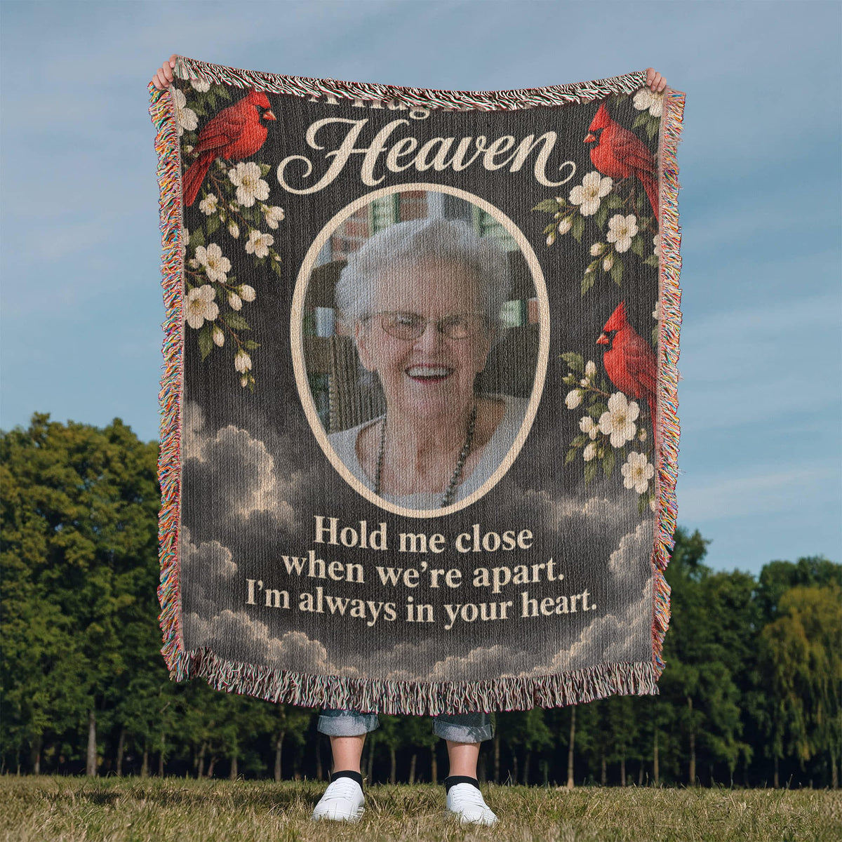 Artwork Heirloom Woven Blanket (Portrait)