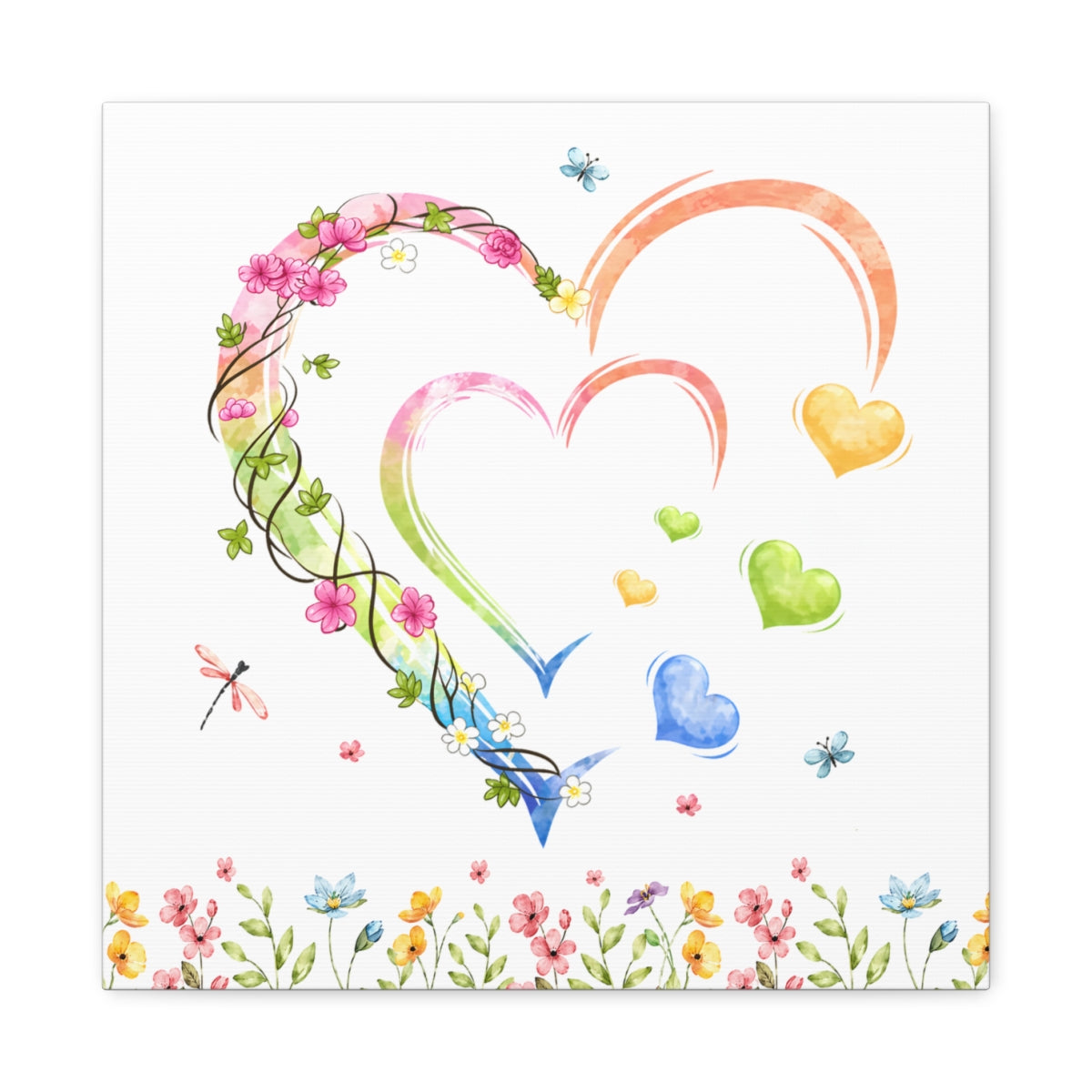 Personalized Grandma Mom Canvas Gift with Kids Names
