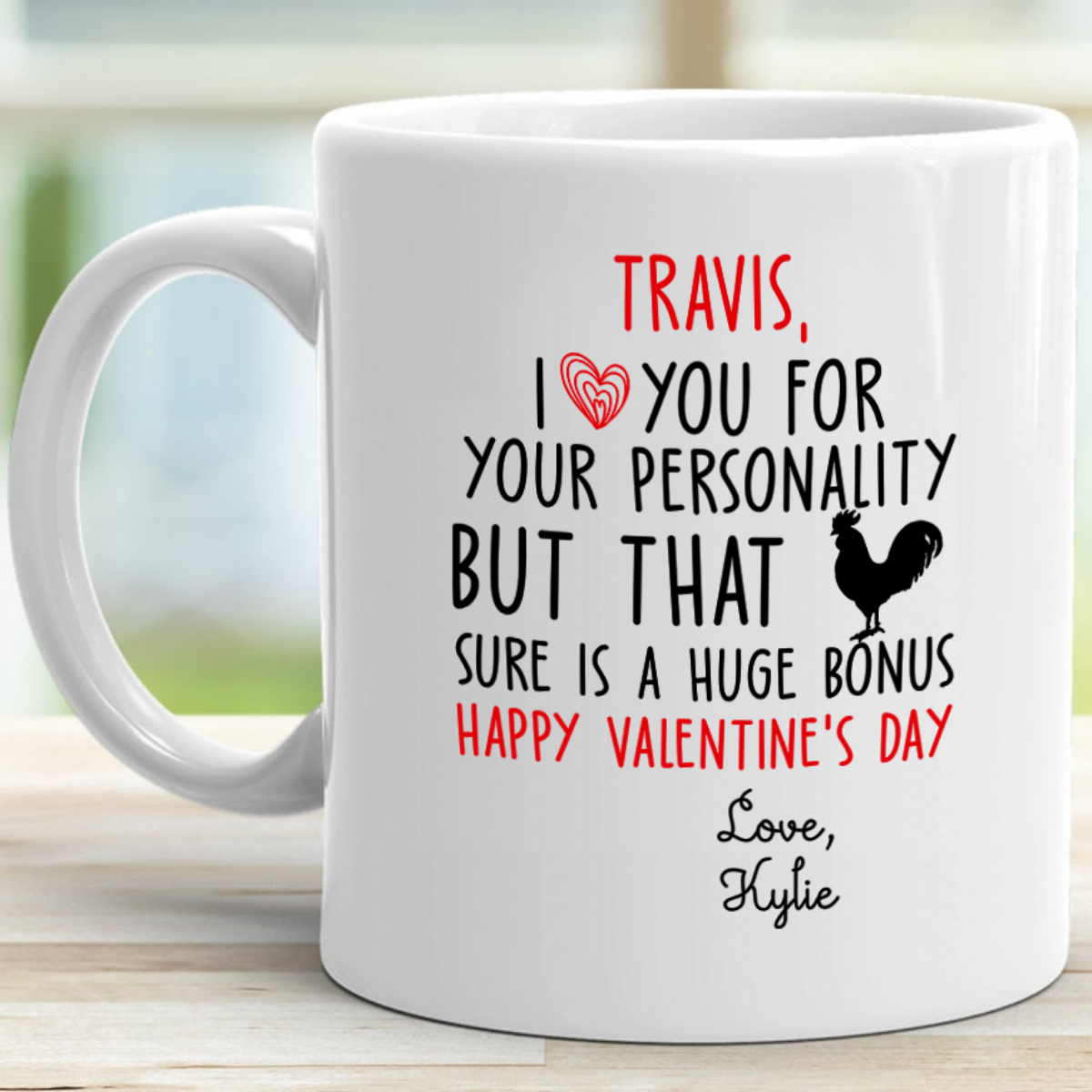 Personalized Valentine Coffee Mug