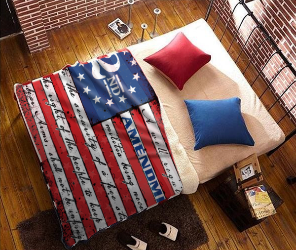 This Will Defend 2nd Amendment Flag Blanket