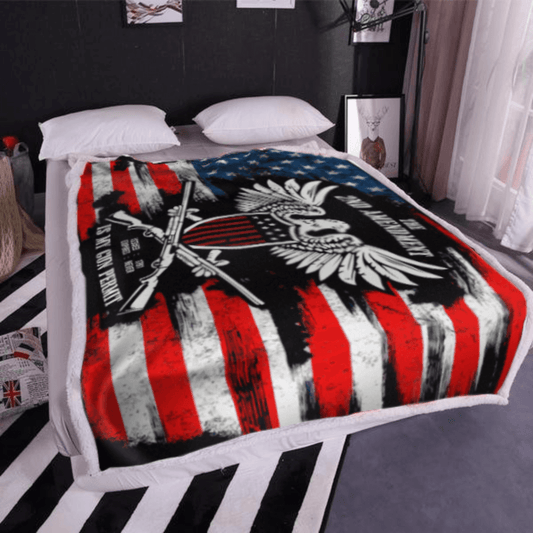 Its my Gun Permit 2nd Amendment Flag Blanket