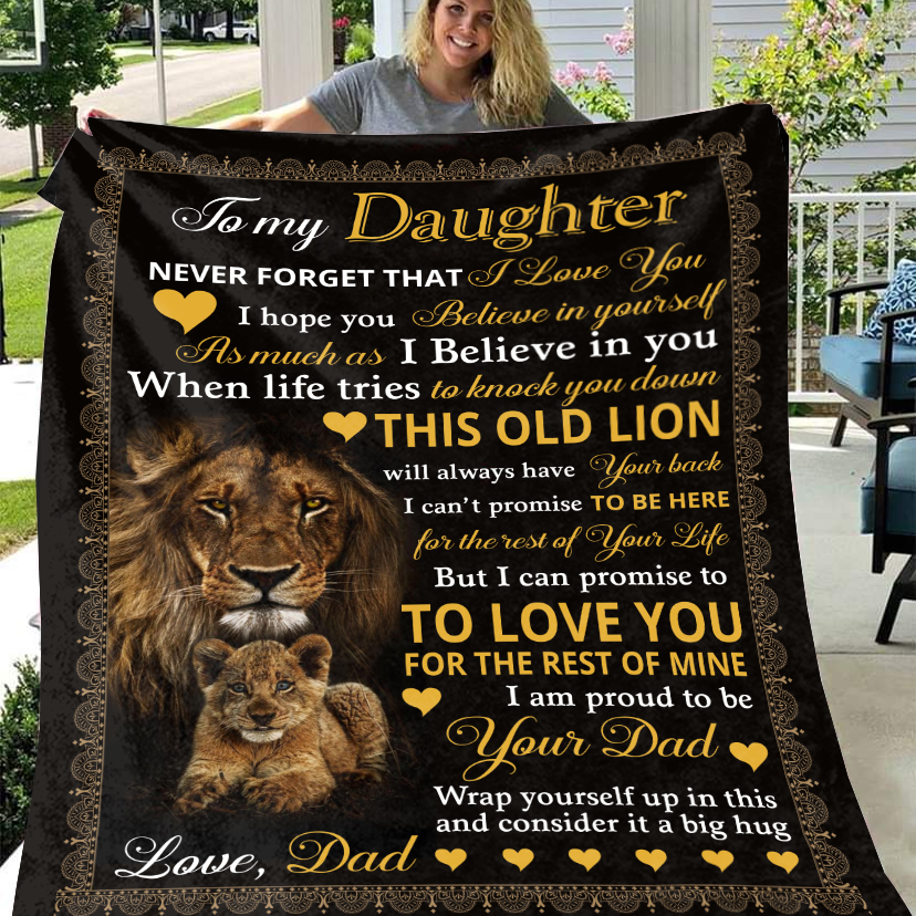 To My Daughter - Never Forget Blanket