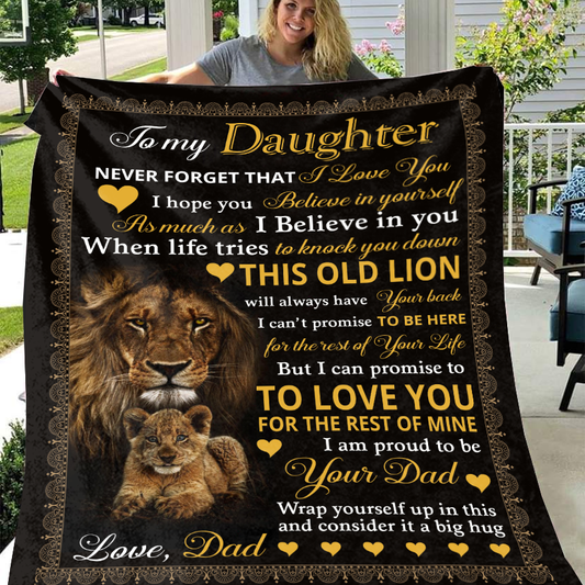 To My Daughter - Never Forget Blanket