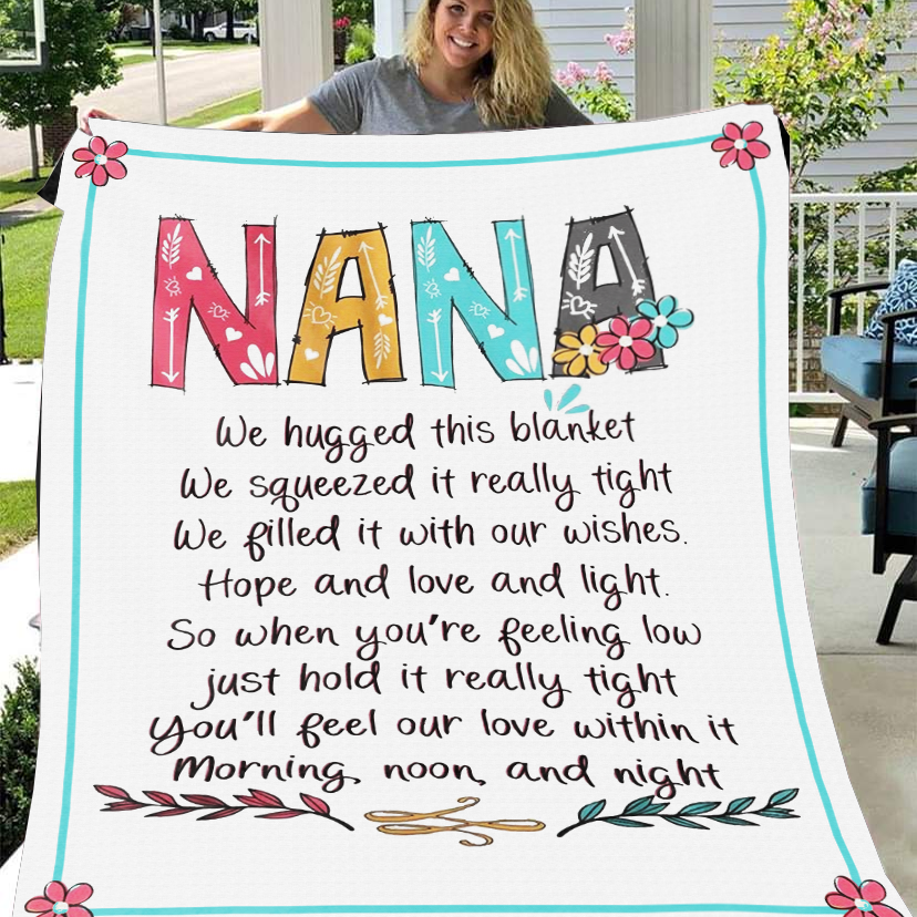 Nana - We Hugged This Premium Mink Sherpa Blanket