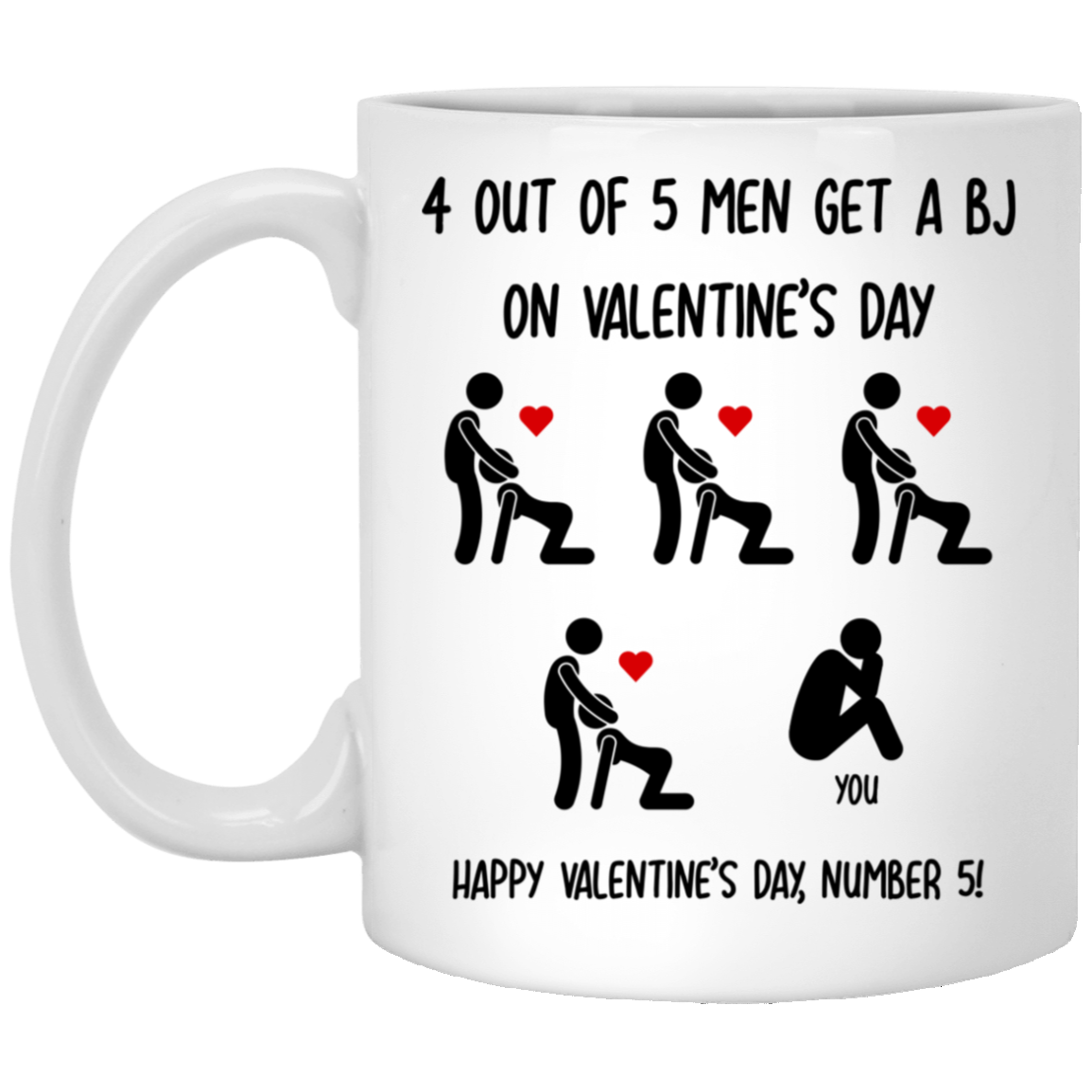 Happy Valentine's Day Number 5 Mug