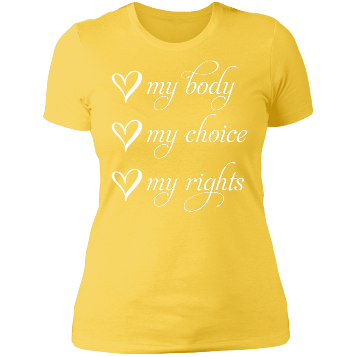 My Body My Choice My Rights Boyfriend T-Shirt