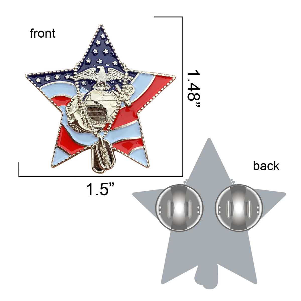 US Marine Corps Veteran Pin