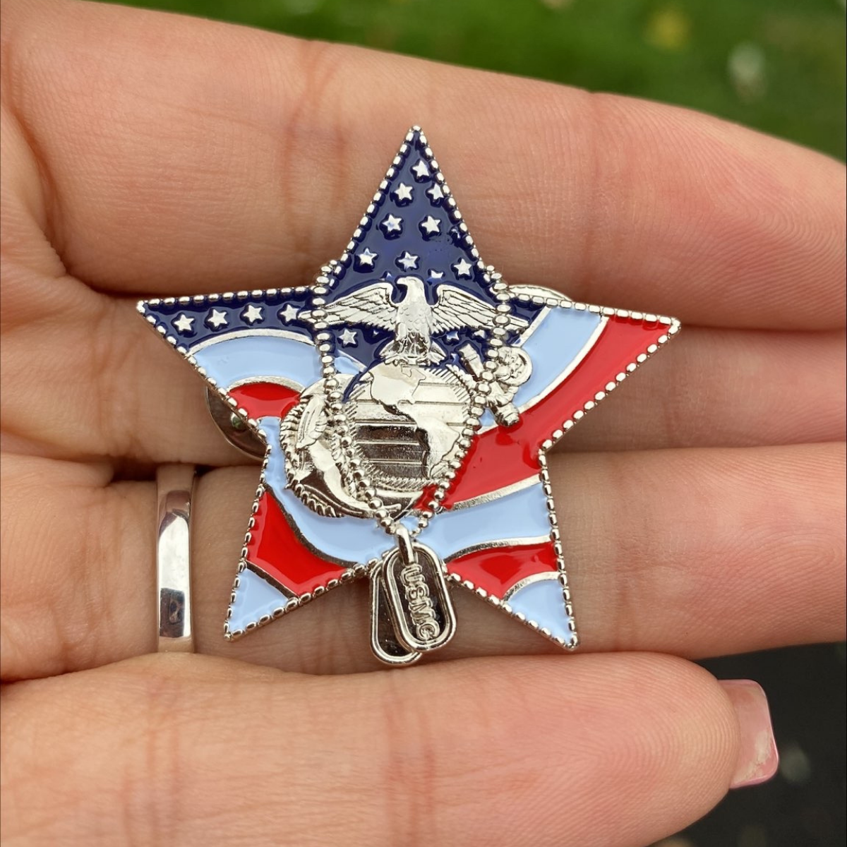 US Marine Corps Veteran Pin