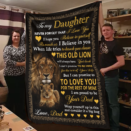 To My Daughter - Never Forget Blanket