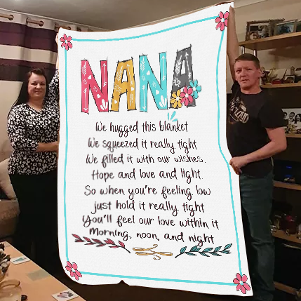 Nana - We Hugged This Premium Mink Sherpa Blanket