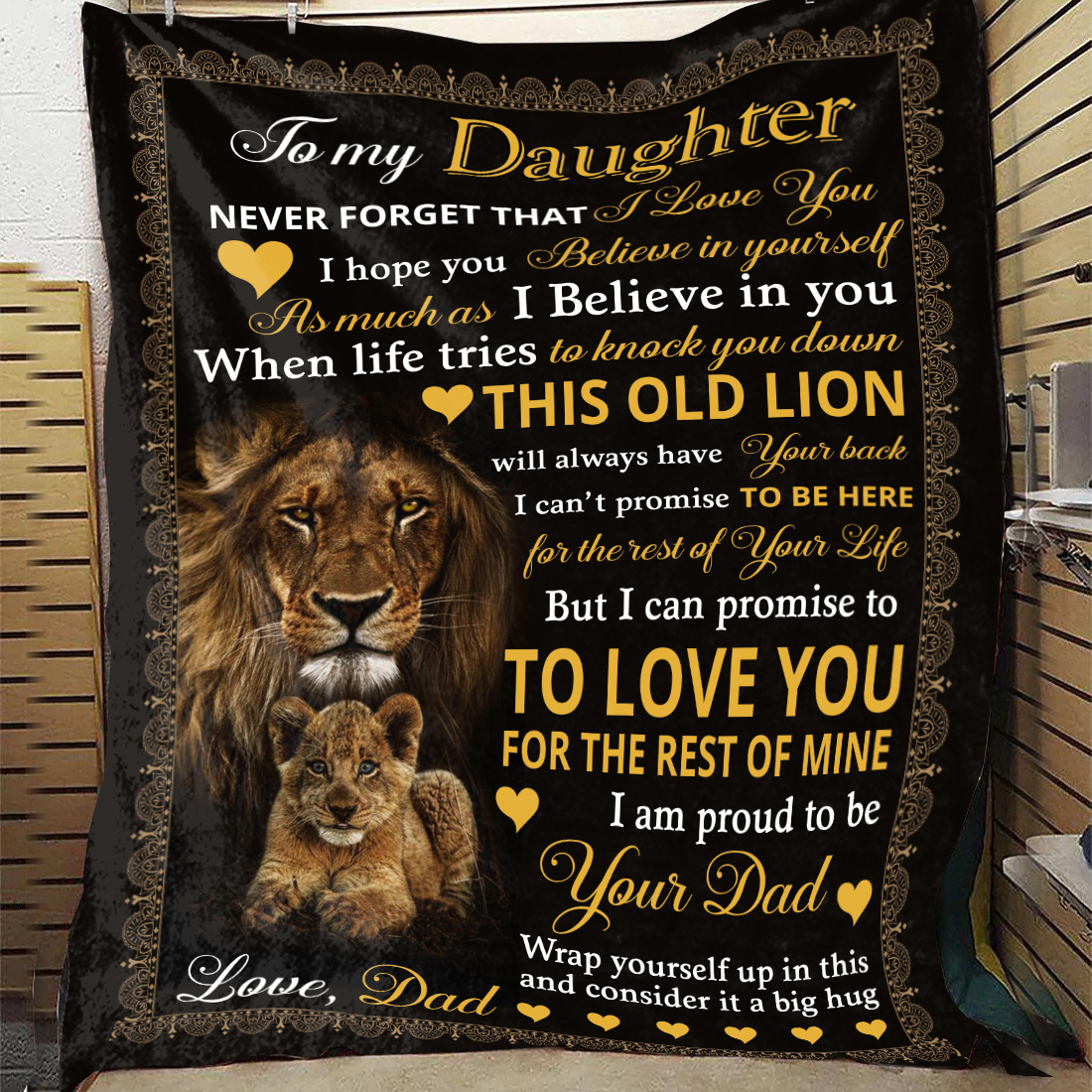 To My Daughter - Never Forget Blanket