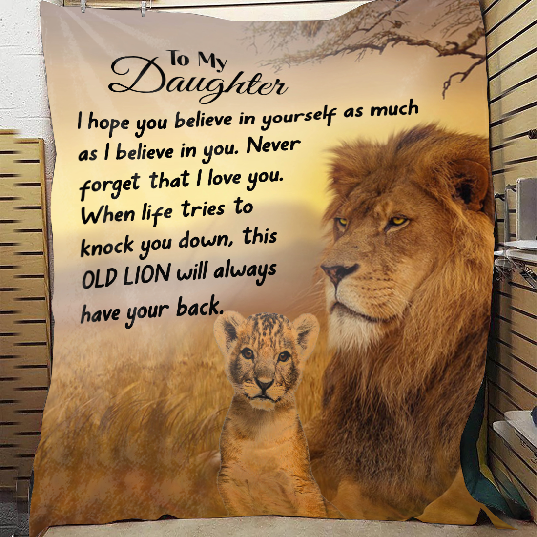 To My Daughter - I Hope You Believe Premium Mink Sherpa Blanket 50x60