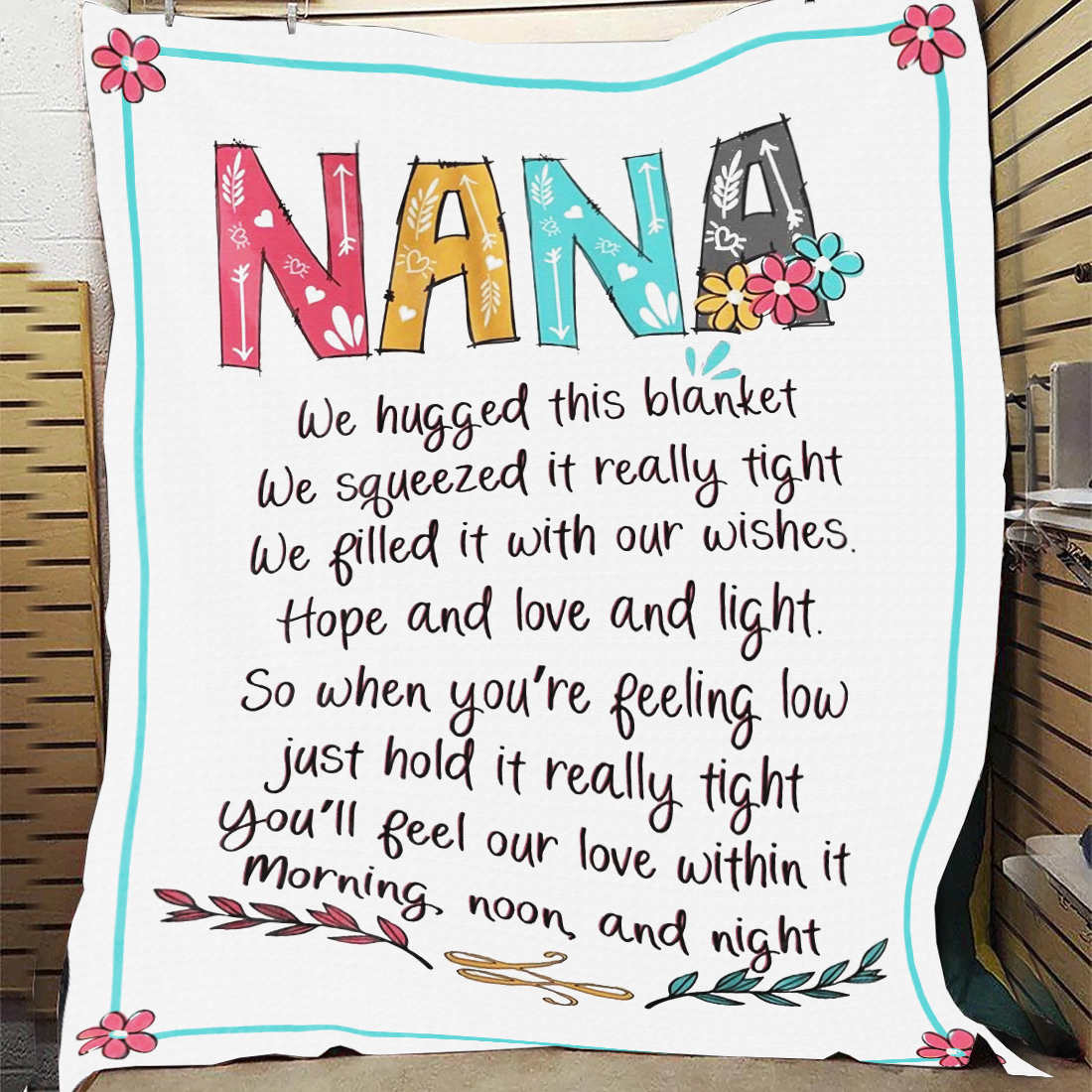 Nana - We Hugged This Premium Mink Sherpa Blanket