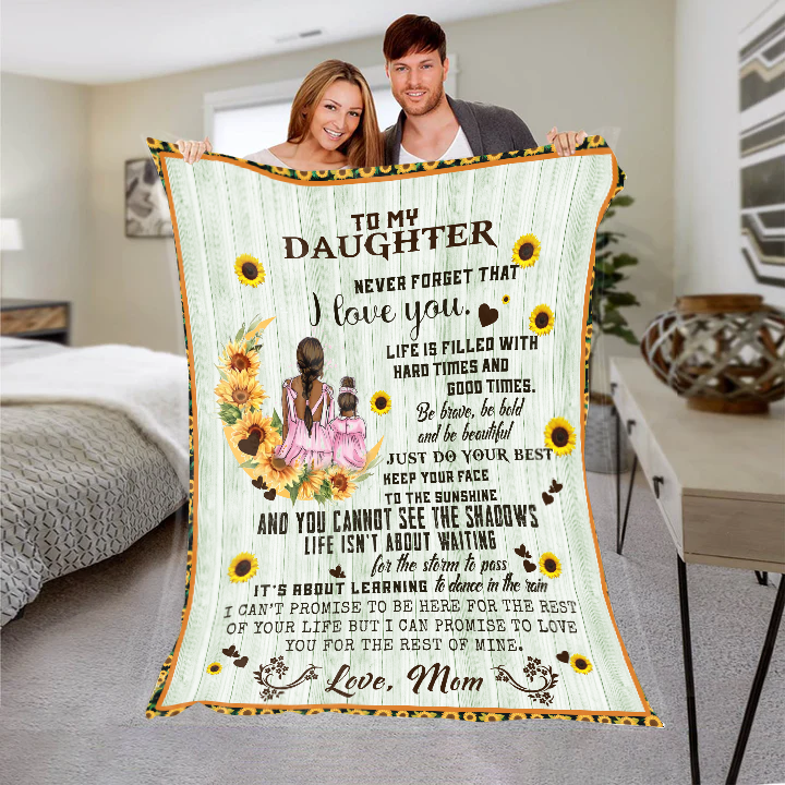 To My Daughter - Life Is Filled Premium Mink Sherpa Blanket 50x60