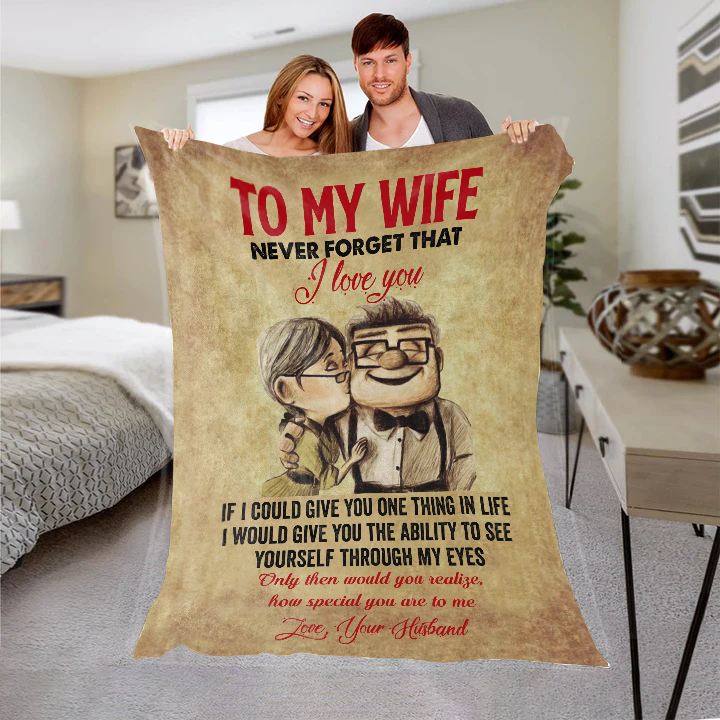 To my Wife - If I Could Premium Mink Sherpa Blanket 50x60